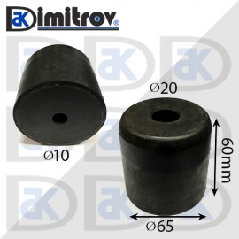 Буферен тампон Ø 10/20 х Ø 65 х 60 mm